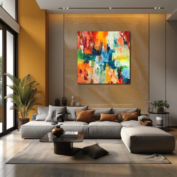 A living room with couches and a table