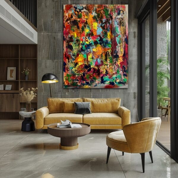 A living room with a couch and chair in it