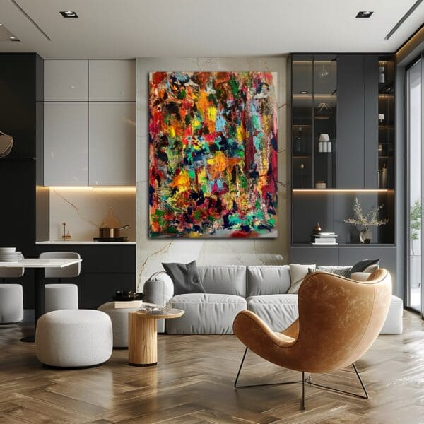 A living room with a couch and chairs in it