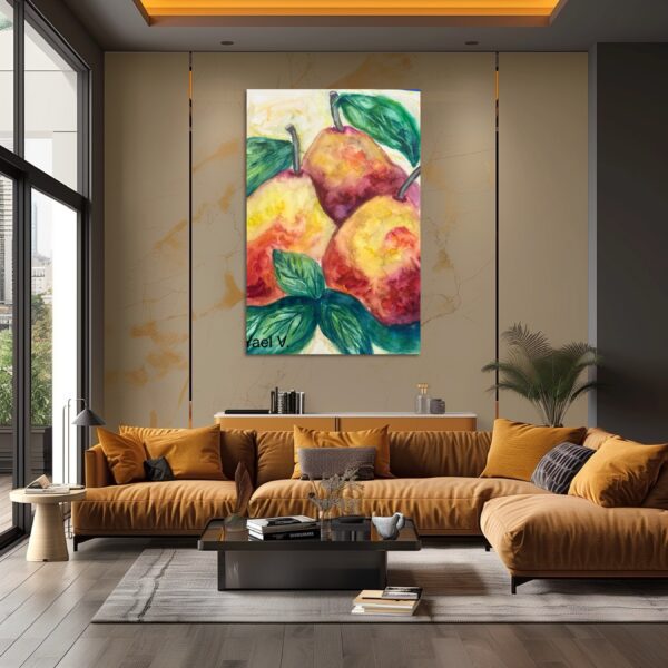 A living room with couches and a table