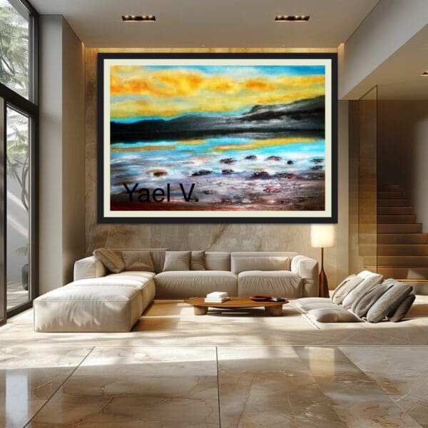 A contemporary art gallery in a property in Dallas, TX.
